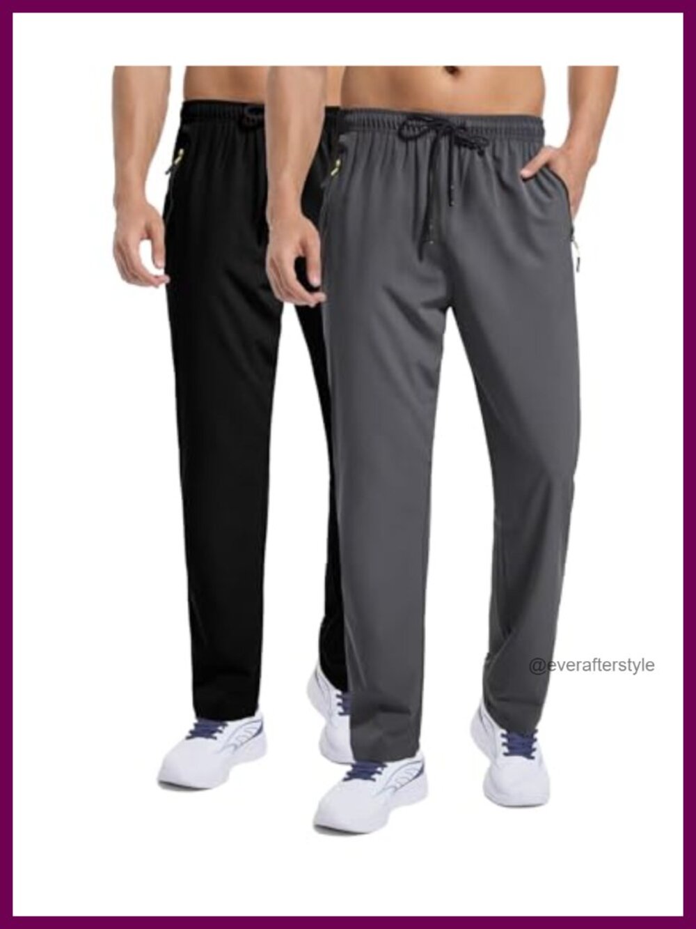 Men's Quick Dry Water Resistant Jogger Sweatpants Stretch Athletic Pants